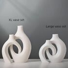 Xl Beige Ceramic Vase Set Of 2 For Modern Home Decor  Eclectic Entryway Modern      