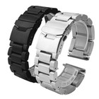 5 7mm Thick Stainless Steel Watch Strap Band Mens Heavy Duty Bracelet 22 24 26mm