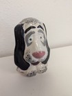 Handcrafted Derpy Ceramic Bassett Hound Dog Canine Figurine Hobbyist Vintage 5in