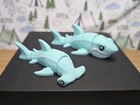      Mini Great White   Hammerhead Shark 3d Printed Articulated Flexi Fidget Toy