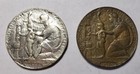1920  wilson Dollar  Medal Set Bronze Hk-450   Silver Hk-449 Sea Salvaged Medals