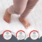 2 Mattress Crib Foam Toddler Bed Baby Waterproof Cushion Pad Mattress Protector