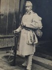 Original German  Ww1 Cdv Photo Soldier Full Kit Rifle   16 5  10 5 Cms