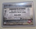 Topps Walking Dead Evolution Walker Relic Card  r-w2