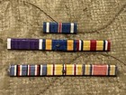 Ww2   Korea Usmc Ribbon Bar W Dog Tag   Id Card - Attributed - Flying Cross