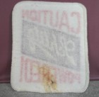 New Vintage  caution Schlitz Powered   Beer Embroidered Sew-on Patch 3 5  X 3 