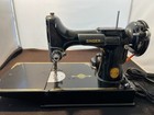 Vintage 1948 Singer Featherweight 221 Sewing Machine W accessories Serviced