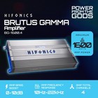 Hifonics Bg-1600 4 Brutus Gamma 4 Channel 1600w Car Audio Subwoofer Amplifier