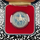 1977 G b  Elizabeth Jubilee 25 Pence Proof Set Lot b3582 Silver  With Case   Coa