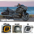 Pair Led Fog Light Driving Lights For Honda Gl1800 Goldwing 1800 Valkyrie  F6b