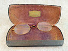 Vtg Gold Filled Wire Rim Eye Glasses W  Case