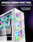 Segotep White Aeolus T3 Atx Pc Computer Case Mid-tower Gaming Pc Case New