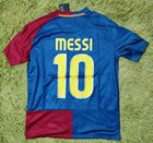 Retro Messi Jersey Fc Barcelona Jersey 2008 09 Football Shirt Home Soccer Jersey