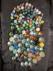 Vintage Marble Mix Lot Of 135  Shooters And Peewees  Collectible Glass Marbles