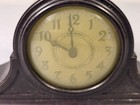Vintage New Haven Miniature Wind-up Bakelite Desk Clock - 5 5  Long - Runs