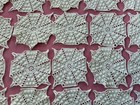 Popcorn Medallions 20 Crochet Doilies White 5    Craft Sew Repurpose Vintage Lot 