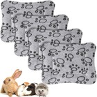 4 Pcs Waterproof Guinea Pig Bedding Winter Guinea Pig Bed Plush Cage Liners S   