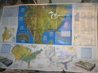 Water Precious Resource   United States Wall Map National Geographic 1993 