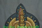 20   Old Tibet Bronze 24 K Gold 1000 Arms Avalokiteshvara Kwan-yin Buddha Statue