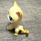 Littlest Pet Shop Lps  339 Short Haired Orange Yellow Cat Blue Eyes 2006