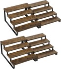 4pack 4tier Expandable Spice Rack Organizer Adjustable Step Shelf Storage Holder