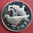 British Virgin Islands 1973 Copper-nickel 5 Cents  Elizabeth Ii  Km  2