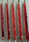  5 Vintage Mcm Lucite Acrylic Taper Candles Gregorian 1970 s  do Not Light  11 5