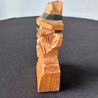 Carved Wooden Bust Of Sven Gunnarsson  Sculpture By The Swedish Artist Nils Gunn