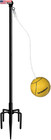 Tetherball Set With Ball   Rope For Outdoor Backyard  Adjustable Tether Ball Pol