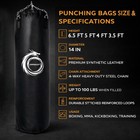 Heavy Duty 4ft 5ft 6ft Punching Bag Boxing Mma Training Gym Fitness
