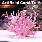 Artificial Aquarium Coral Ornament Plastic Fish Tank Plants 