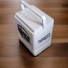 Rare Volkswagen Hippie Bus Cooler  White Flip Top With Folding Handle