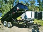 New 2025 7x16 7 X 16 14k Gvwr Hydraulic Dump Trailer Equipment Hauler 24  Sides