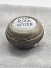 Vintage Deep Rock Water Porcelain And Metal Faucet Knob Cap Collectible