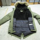 Eddie Bauer Down Jacket Kids Large Green Water Resistant Insulated Parka Hood