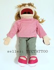      Silly Puppets 25  Emily Peach Girl Full Body Ventriloquist Puppet New W  Tag