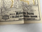 1897 Iron Mountain Route Railroad Timetable Map Midnight Special Owl