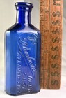 Rare Cobalt Beauty Blenheim Hotel Drug Store Bottle Atlantic City New Jersey Usa