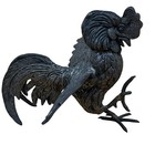 Antique Bronze Figure Rooster   Hen Chicken Collectors
