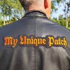 Custom Large Patch For Jacket Back Embroidered Personalized Biker Badge 11- 14 