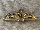 Antique French Brass Ormolu Applique  Pediment  Furniture Mount