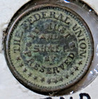 1863 Civil War Token Army And Navy our Federal Union Must And Shall Be Preserved