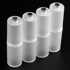 Battery Converter Adapto adapter Aaa To Aa Size Case Holder Storage Plastic Box