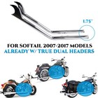 Cholo Fishtial Upswept Extension For Harley Softail 00-17 True Dual Headers  