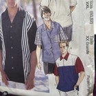 1990 s Mccall s Men s Collared Button Shirts Pattern 8243 Size Xxl Uncut Vtg