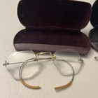 Vintage 2 Pairs Eyeglasses Rimless Spectacles With Cases