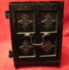 Antique Cast Iron Still Bank - Security Safe Deposit -  5 1 2   - 1887
