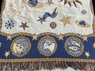 Vintage 1990s Sun   Moon Throw Blanket Boho Zodiac Symbols Astrology