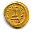 Heraclius And Heraclius Constantine Av Gold Solidus Coin 613-641 Ad   Good Vf