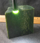 Washington State Premium Green Jade Rough With Chrome Flecks    Translucency